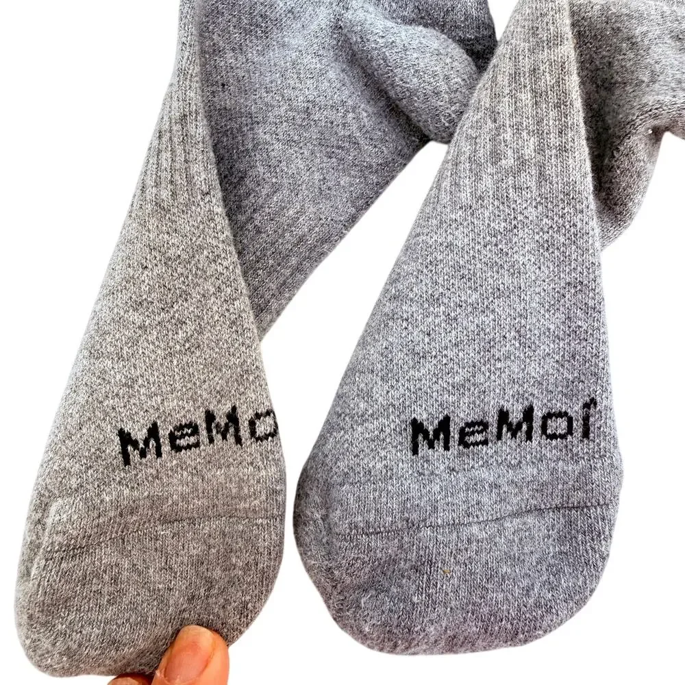 MeMoi Men's Wellfit Grey Tall Compression Socks 15-20mmHg Size Large
